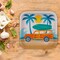 8 Ct. 7" Surf Party Square Dessert Plates Disposable Beach-Themed Tableware